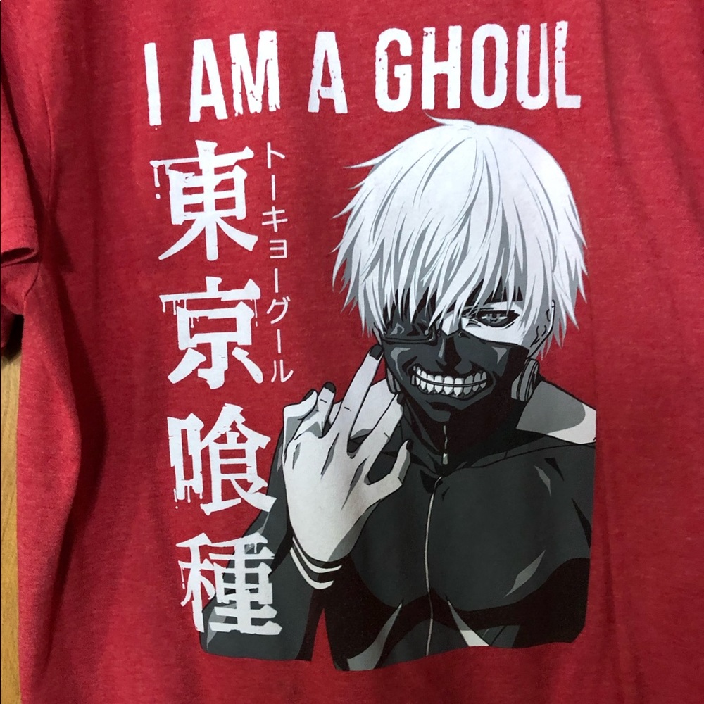 Funimation Tokyo ghoul merch shirt red